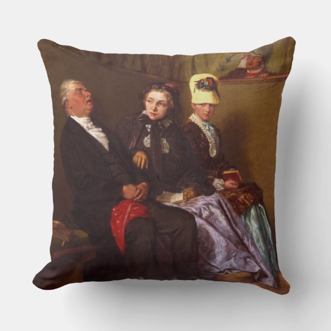 Coussin Le sermon de inspiration (huile sur la toile) (Recto)