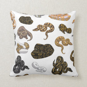 Coussin Le serpent de python de boule Morph le motif