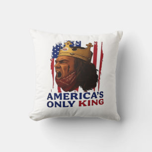 Coussin Le seul roi d'Amérique