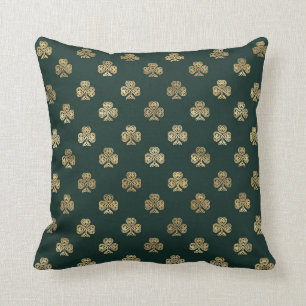 Coussin Le Shamrock Celtic Green de Festin Gold