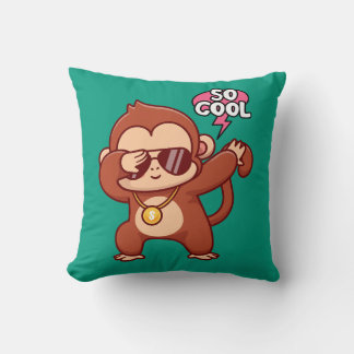 Coussin le singe cool