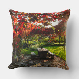 Coussin Le soleil aux feuilles d'automne, Croatie