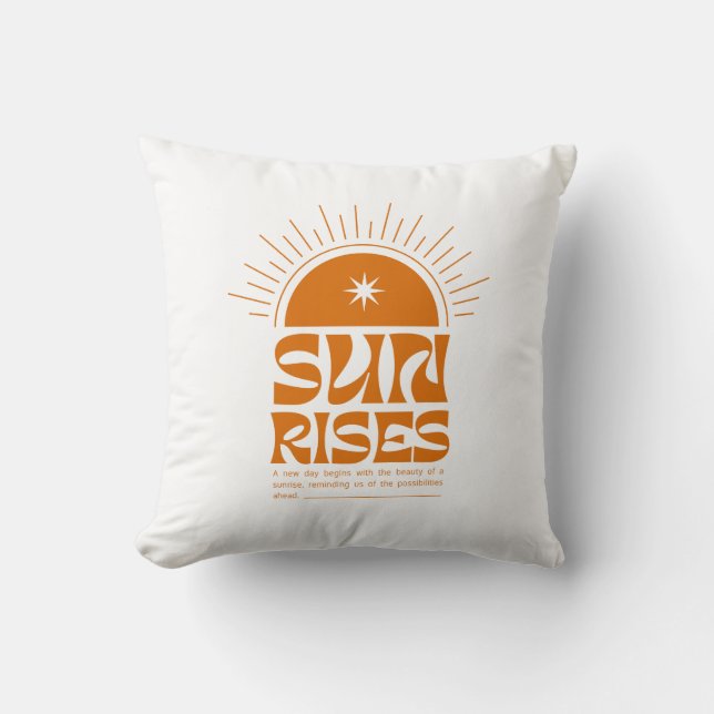Coussin Le Soleil Se Lève (Recto)