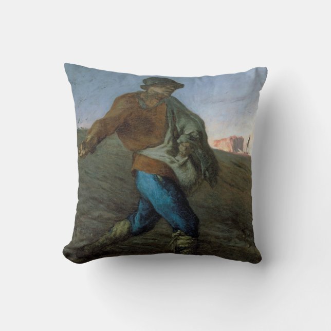 Coussin Le Sower, Jean-François Millet (Recto)