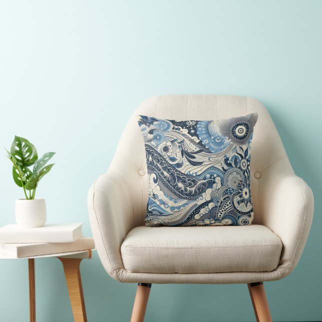 Coussin Le Studio Maison Indigo Bloom  (Chaise)