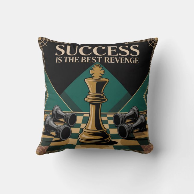 Coussin Le succès est la meilleure vengeance (Verso)