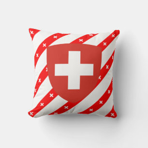 Coussin Le Suisse barre le drapeau