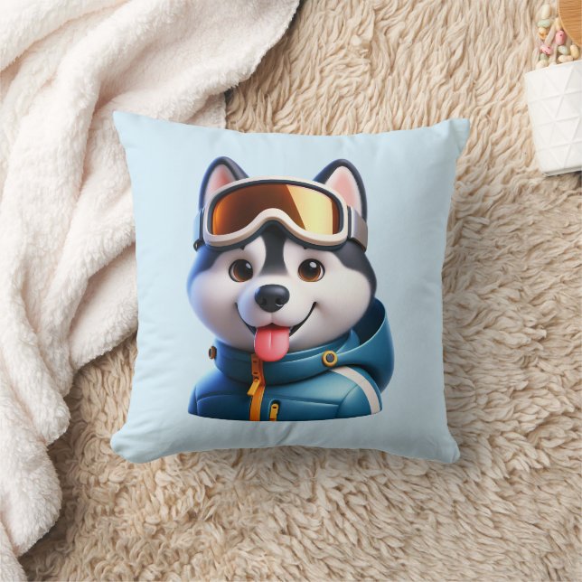 Coussin Le Super Husky Aventurier (Couverture)