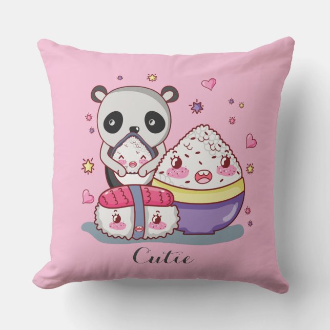 Coussin Le Sushi Trouve Rolls Kawaii Sushi (Recto)