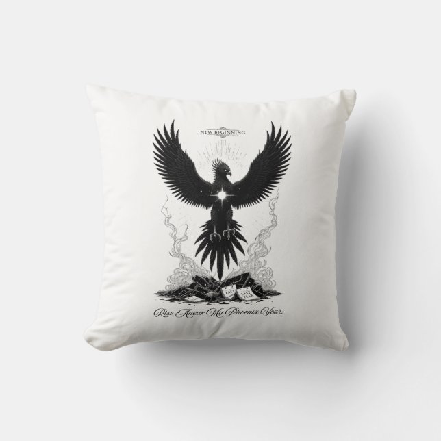 Coussin Le T-Shirt du Phénix de Renouveau (Recto)
