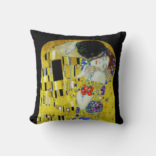Coussin Le tableau Kiss de Gustav Klimt