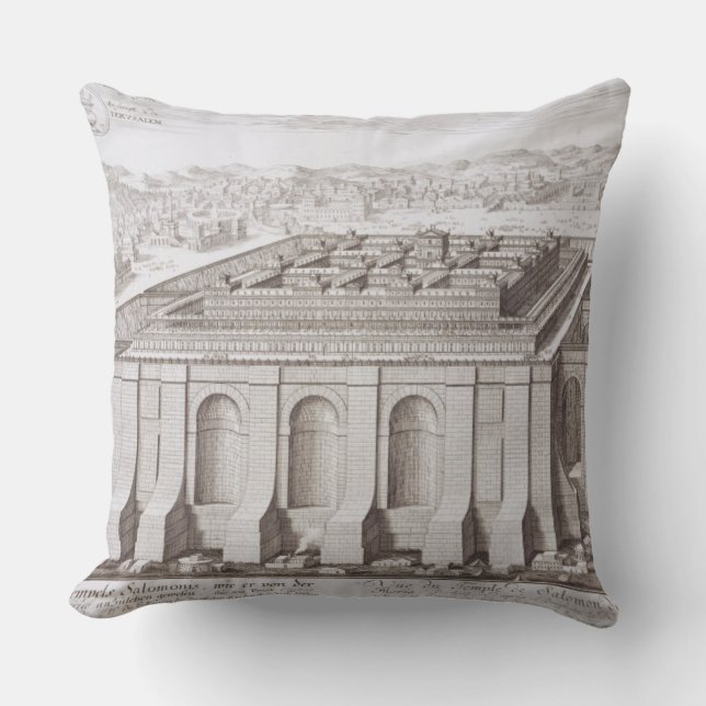 Coussin Le temple de Solomon, Jérusalem, de 'Entwurf E-I (Recto)