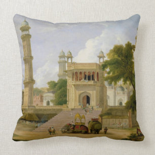 Coussin Le temple indien, a indiqué pour être la mosqué