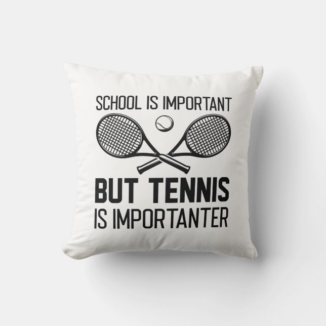 Coussin Le Tennis Est Important (Recto)