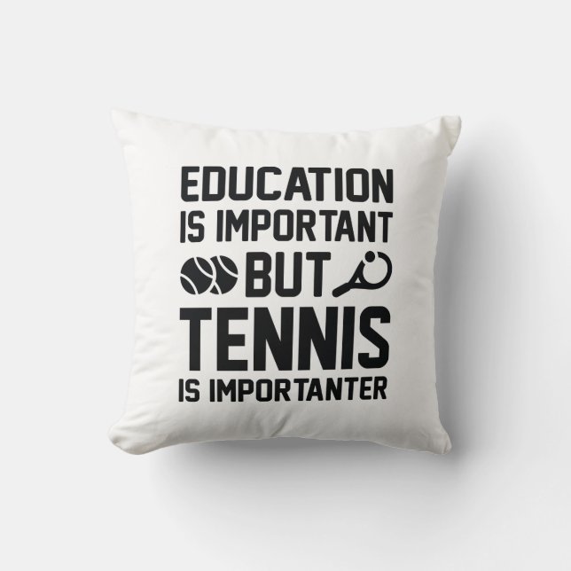 Coussin Le Tennis Est Important (Recto)