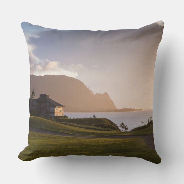 Coussin Le terrain de golf Makai à Princeville (Recto)