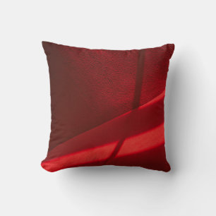 Coussin Le textile rouge en gros plan