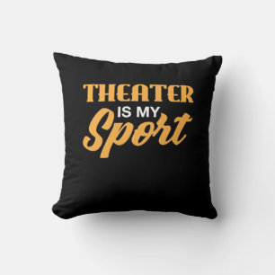 Coussin Le Théâtre Est Mon Sport