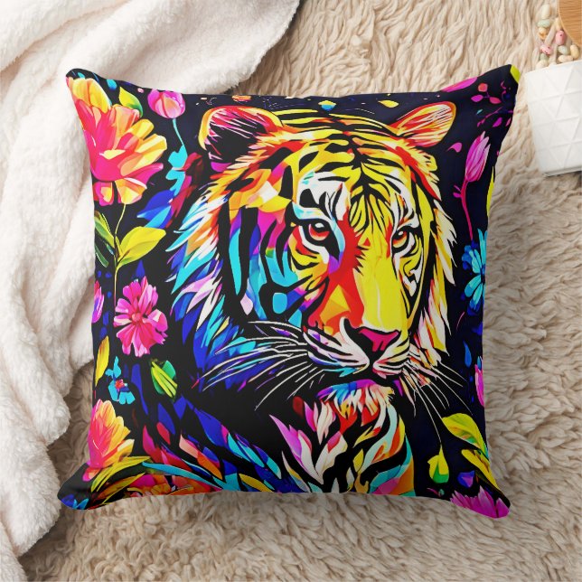 Coussin Le tigre dans un rêve floral (Couverture)