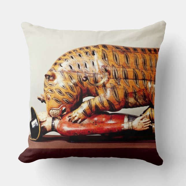 Coussin Le tigre de Tipu, c.1790 (bois) (Recto)