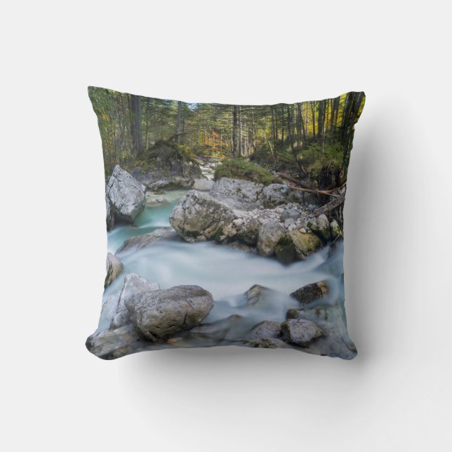 Coussin Le torrent Ramsauer Ache (Recto)