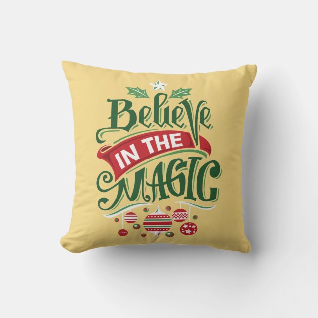 Coussin Le Typographe du Magic Christmas (Recto)