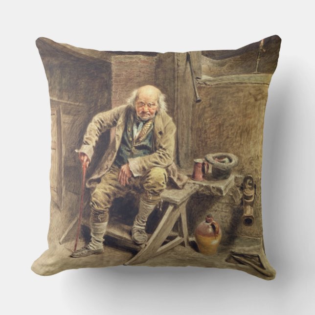 Coussin Le vieil employé fidèle (Recto)