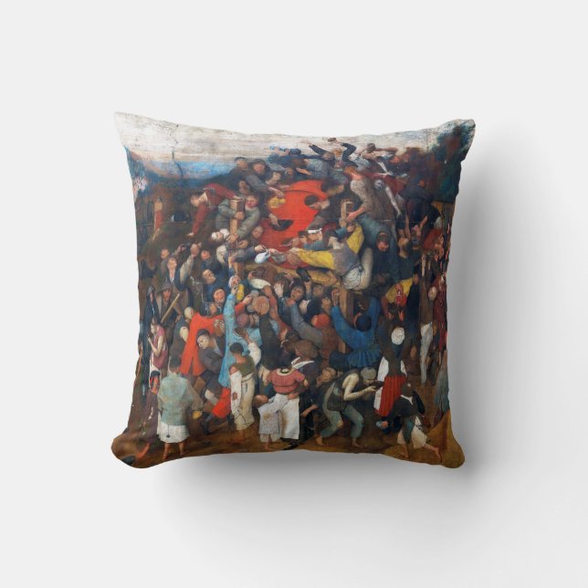 Coussin Le vin de Saint Martin, Pieter Bruegel (Recto)