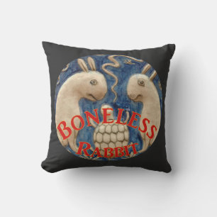 Coussin Le voyage européen du lapin désobéissant