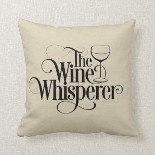 Coussin Le Whisperer de vin