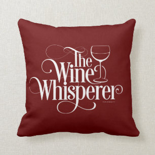 Coussin Le Whisperer du vin