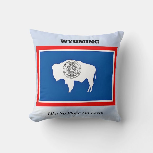 Coussin Le Wyoming, Comme Pas De Place Sur Terre (Recto)