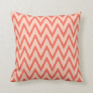 Coussin Le zigzag aztèque tribal de chevron barre le moti