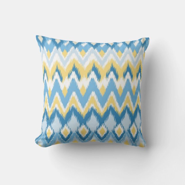 Coussin Le zigzag aztèque tribal de chevron barre le motif (Recto)