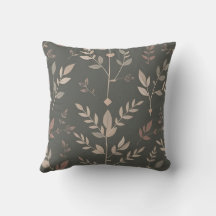 Leaf & Fern Design Dark Pastel Pattern