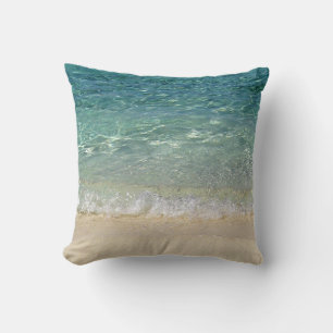 Coussin L'eau tropicale bleue du Tahiti