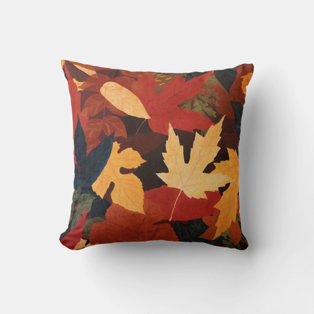Coussin Leaves d'automne Jeu d'oreiller (Recto)