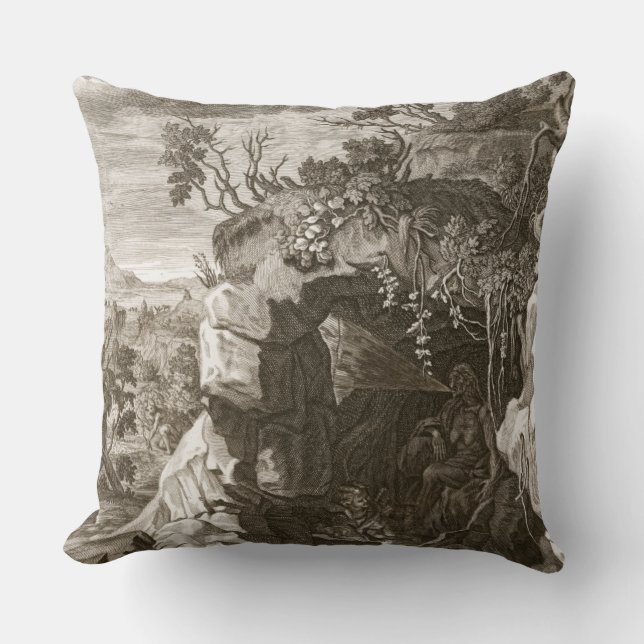 Coussin L'écho de nymphe changé en bruit, 1731 (gravure (Recto)