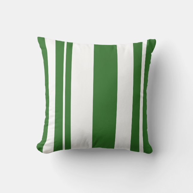 Coussin Lecteur à lancer blanc et vert (Recto)