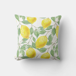 Coussin Lecteur motif citron