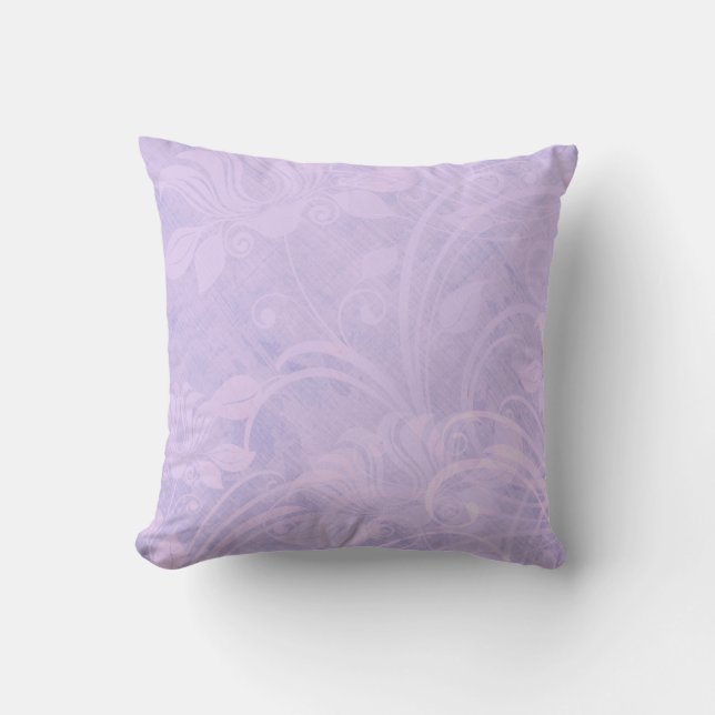 Coussin Lecteur vintage à texture violet rose (Recto)
