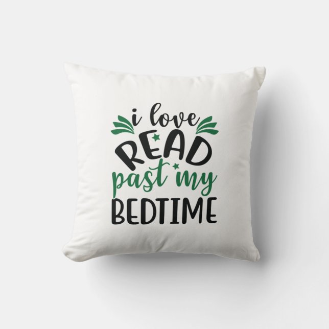 Coussin Lecture Art I Love Lire Le Passé Mon Lit (Recto)