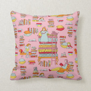 Coussin Lecture confortable - Princesse et pois