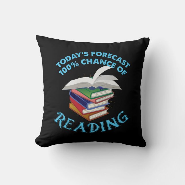 Coussin Lecture drôle - 100% de chances de lire (Recto)