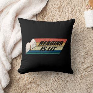 Coussin Lecture est Lit - Lecture Livres Vintage Retro