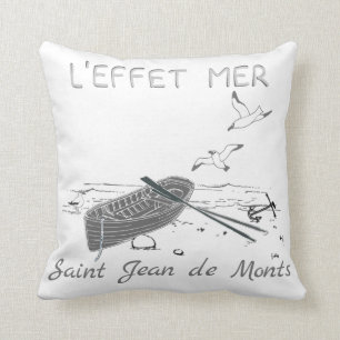 Coussin L'effet mer - plage à personnaliser