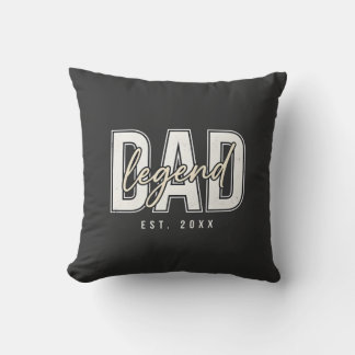Coussin Légende de papa cool depuis 20XX 