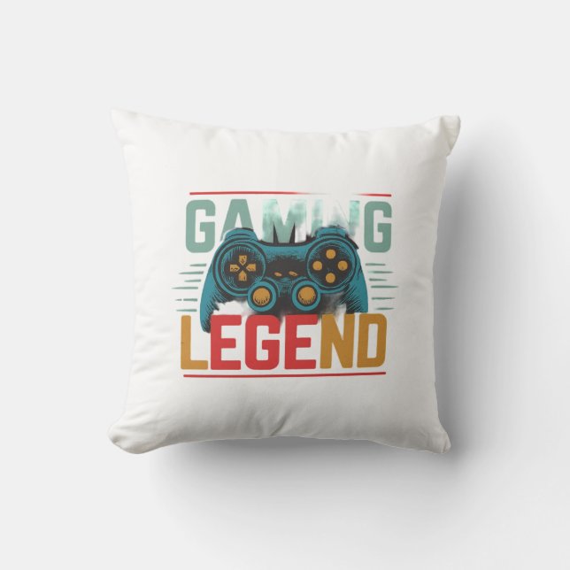 Coussin Légende du jeu et génie de Gelato (Recto)