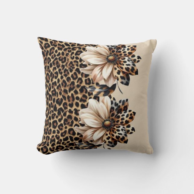Coussin Legging imprimé léopard stylé avec détail tourneso (Recto)