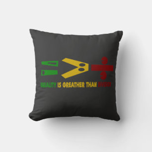 Coussin l'égualité est plus grande que la division